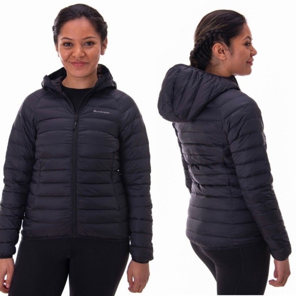 Macpac Uber Light Hooded Down Packable Jacket Bla… - image 2